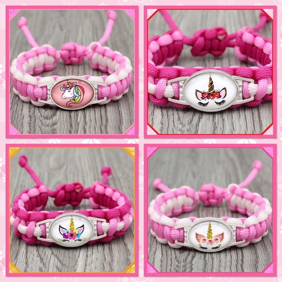 🦄New🦄4//15🦄Girls Unicorn Adjustable Bracelet🦄 - Picture 2 of 2